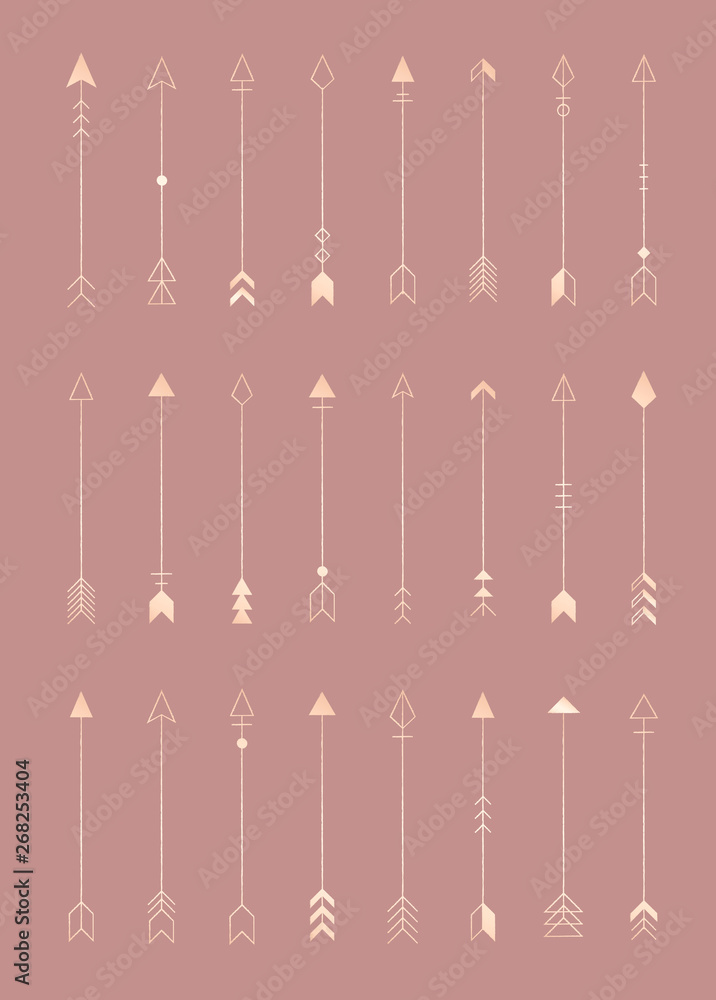 Poster arrow patterned background