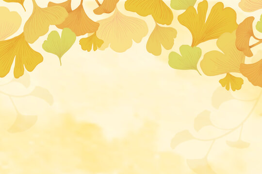 Gingko leaf background