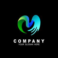 3d initial letter m logo typography design for brand and company identity, letter m and 3d icon vector