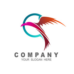 Eagle logo, Eagle head vector logo design, simple logo design template