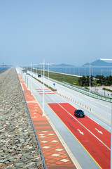 Saemangeum is a Embankment in Korea, which is 33.34 kilometers long.