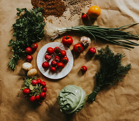 Fresh vegetables. Useful and healthy eating
