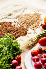 Fresh vegetables. Useful and healthy eating