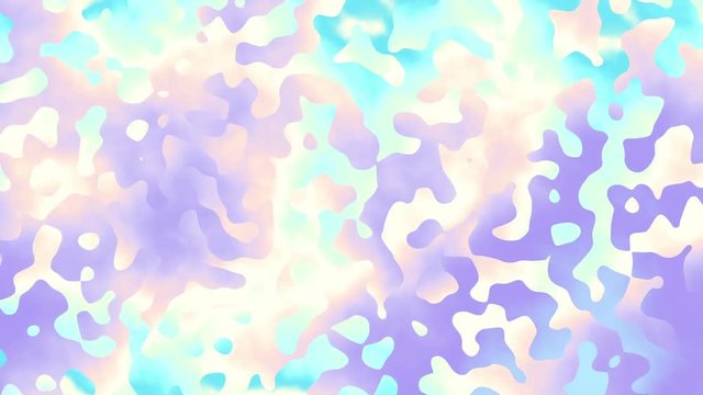 Moving random wavy texture on a defocused background. Looping footage.