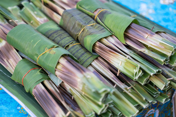 “Kanom Jak“ coconut sweet rice flour frilled © Sunanta