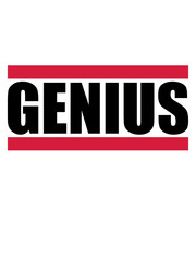 genius genie schlau wissenschaftler intelligent denker schulabschluss abitur student einstein clever idee einfallsreich gescheit klug gewitzt pfiffig raffiniert logo design