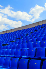 Naklejka premium The stadium was empty of stands