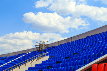 The stadium was empty of stands