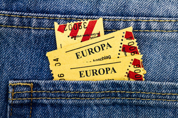 Europa Eintrittskarte