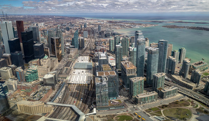 Aerial view of the big city