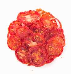 Sundried or dried tomato halves. Clipping paths