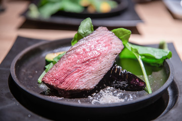 ステーキハウスでディナー