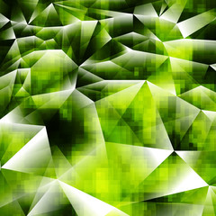 Modern Angular Abstract Green Mosaic