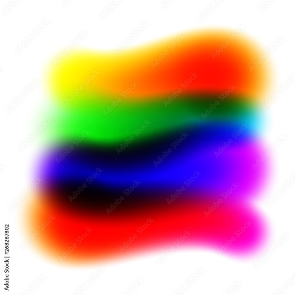 Poster abstract colorful blurry lines background with color overlays