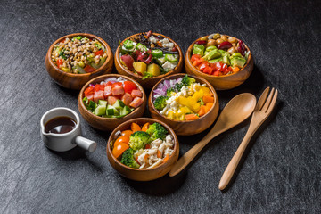 チョップドサラダ Beautiful and colorful chopped salad
