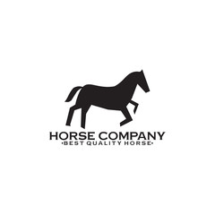 Horse logo inspiration design template