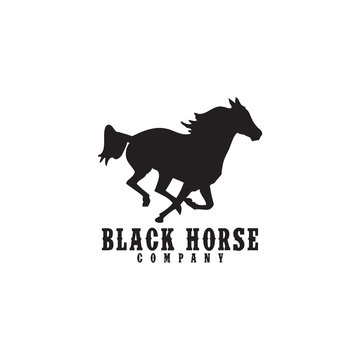 Horse logo inspiration design template