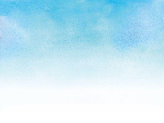 空　水彩イラスト