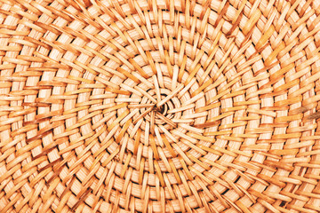 Bamboo bag or placemat texture closeup.