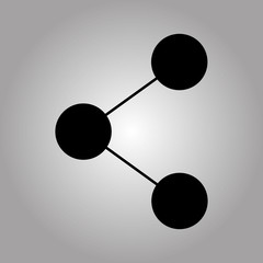 Share icon in trendy flat style isolated on background. Share icon page symbol for your web site design Share icon logo, app, UI. Share icon Vector illustration