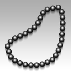 黒真珠のネックレス