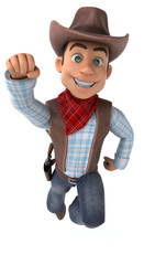 Fun Cowboy - 3D Illustration