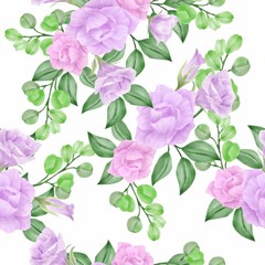 beautiful watercolor floral pattern flower background invitation