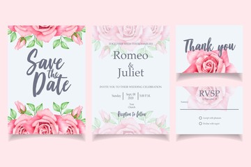 beautiful watercolor floral pattern flower background invitation