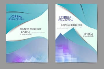 Business brochure template layout.  Flyer design in A4 size. Vector
