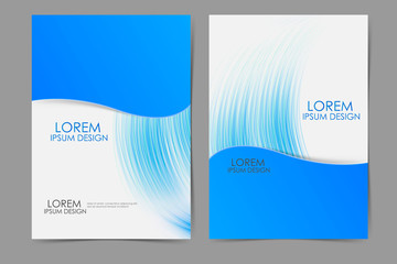 Fototapeta premium Business brochure template layout. Flyer design in A4 size. Vector