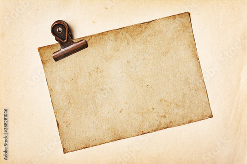 Download Blank Old Yellowed Paper Mockup For Vintage Photo Or Postcard Wall Mural Viktoriya89