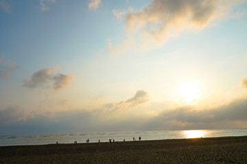 Sunset Platform, a famous scenic spots in Tainan, Taiwan