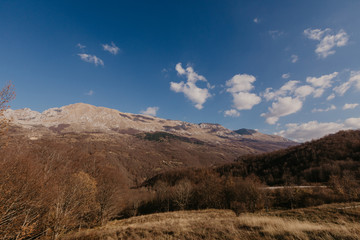 Panoramic mountain view of Bosnia and Herzwgovina