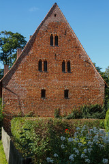 Old German brick house in the country