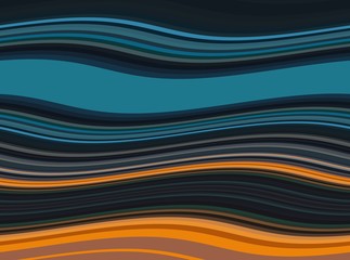 very dark blue, coffee and teal blue colored abstract waves background can be used for graphic illustration, wallpaper, presentation or texture