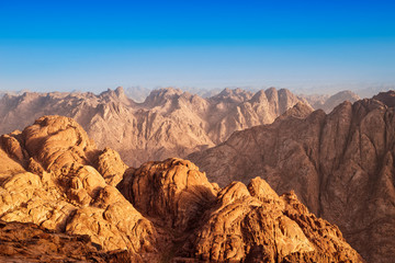 View from Mount Sinai, Egypt
