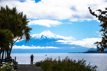 view of the Osorno Volcano, Chile