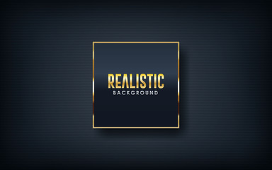 Dark abstract background with black overlap layers. Texture with golden glitters dots element decoration.