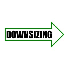 Downsizing icon, logo, sign