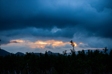 Atardecer en el campo