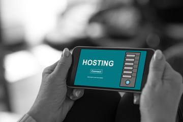 Hosting concept on a smartphone