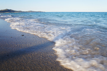 Canary Islands nature. Seashore in the bay in summer.