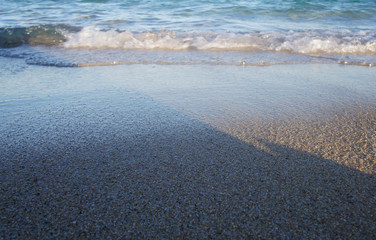 Canary Islands nature. Sandy coast close up.