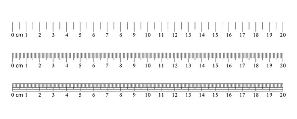 Inch rulers. Measuring tool. Ruler Graduation grid. Size indicator units. Inches measuring scale. Vector illustration