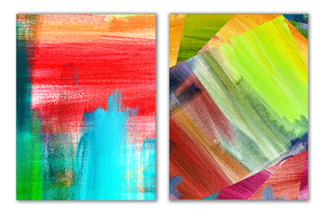  Oil paint texture. Set of backdrops for branding, advertising with colorful paint. Modern template. Design for posters, brochures, inviting, covers..Brushstrokes of paint. Modern art.