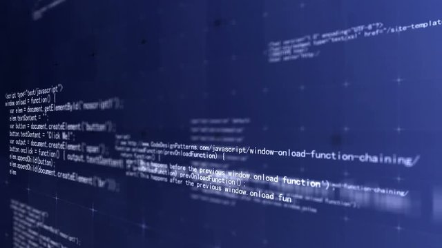 4K HTML Code Animated Background