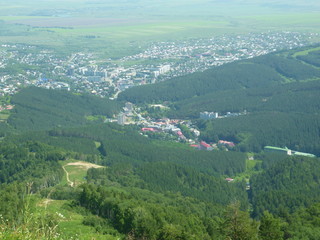 aerial view of the village