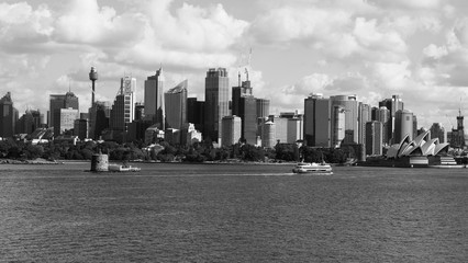 Sydney City Black and White