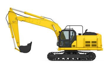 Excavator Isolated