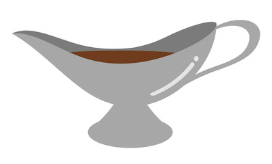 カレーの入ったグレイビーボート